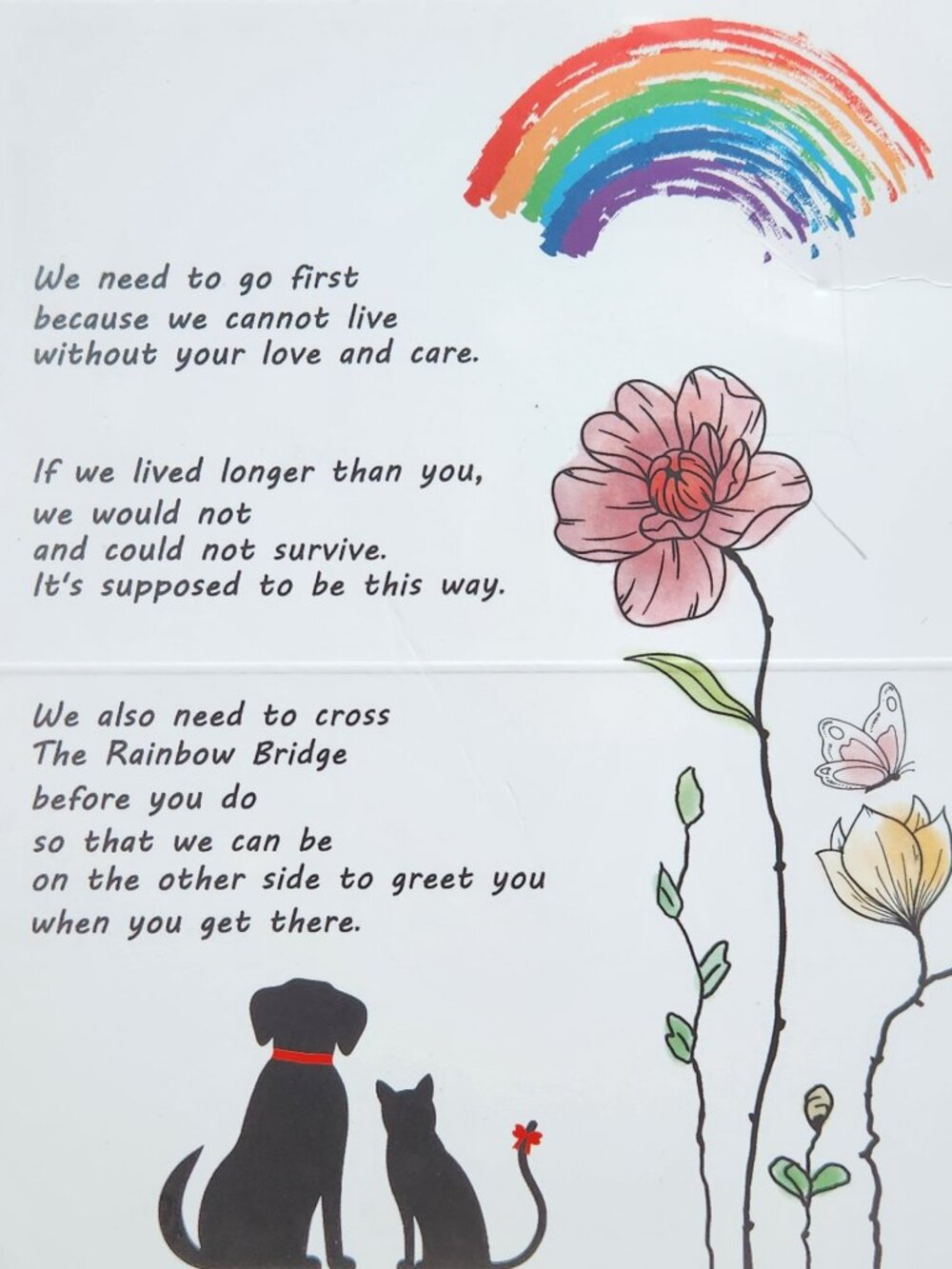 NWT: Dog Memorial Suncatcher, Sympathy Card, Keychain - Picture 6 of 7